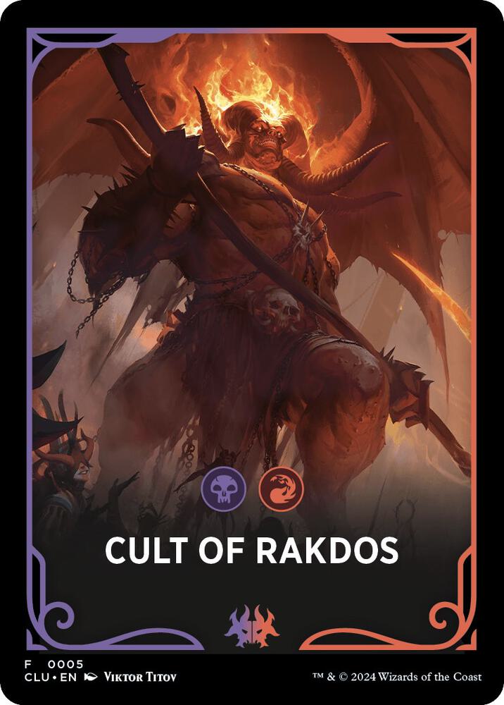 Cult of Rakdos Theme Card [Ravnica: Clue Edition] 5