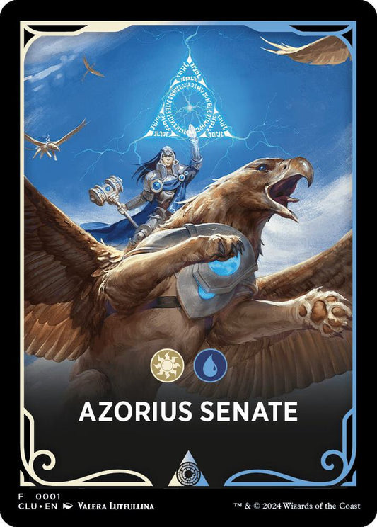 Azorius Senate Theme Card [Ravnica: Clue Edition] 1