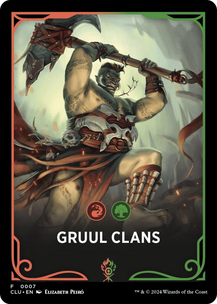 Gruul Clans Theme Card [Ravnica: Clue Edition] 7