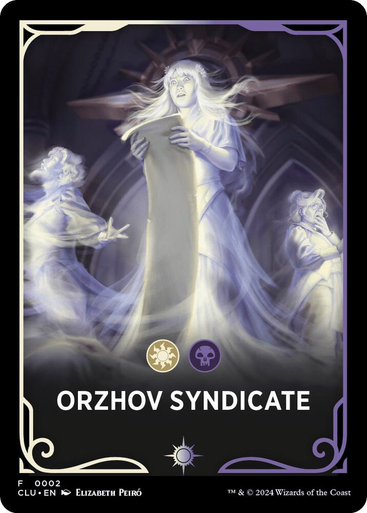 Orzhov Syndicate Theme Card [Ravnica: Clue Edition] 2