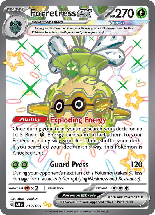 Forretress ex - 212/091 [SV: Paldean Fates] 212/091