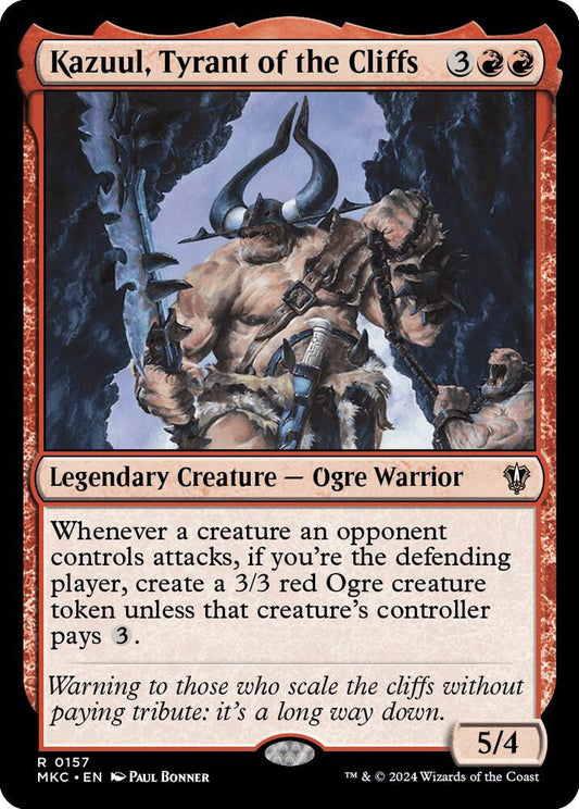 Kazuul, Tyrant of the Cliffs [Commander: Murders at Karlov Manor] 157