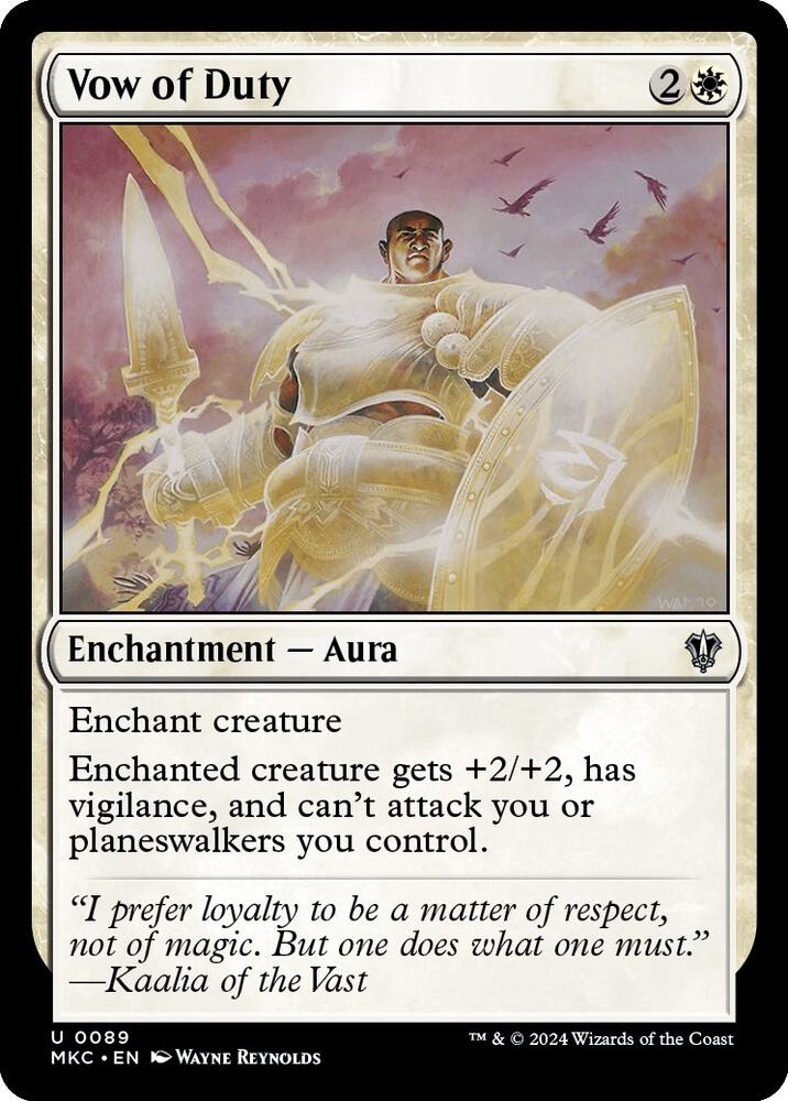 Vow of Duty [Commander: Murders at Karlov Manor] 89