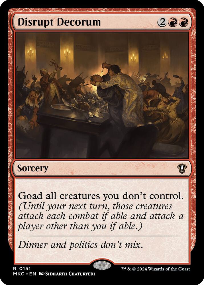 Disrupt Decorum [Commander: Murders at Karlov Manor] 151