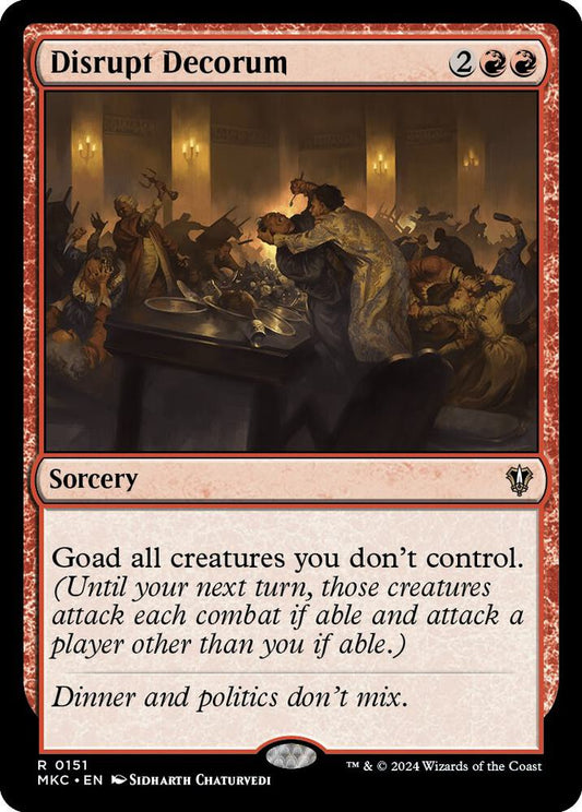 Disrupt Decorum [Commander: Murders at Karlov Manor] 151