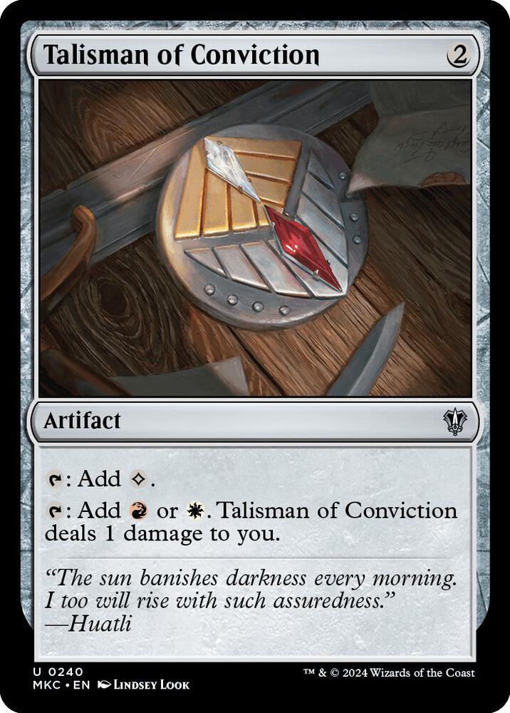 Talisman of Conviction [Commander: Murders at Karlov Manor] 240