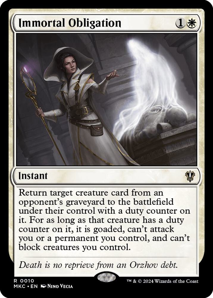 Immortal Obligation [Commander: Murders at Karlov Manor] 10