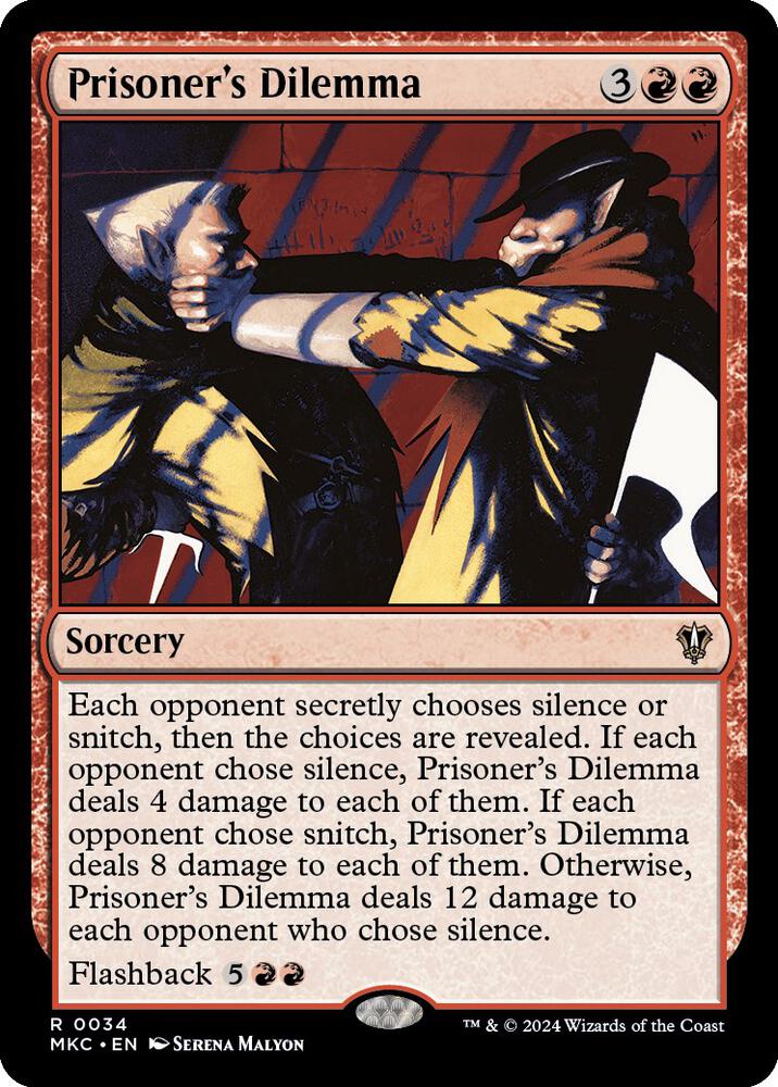 Prisoner's Dilemma [Commander: Murders at Karlov Manor] 34