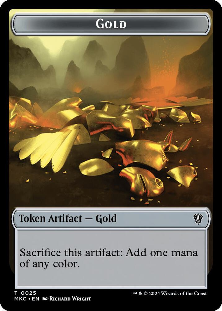 Gold // Kobolds of Kher Keep Double-Sided Token [Commander: Murders at Karlov Manor] 25 // 12
