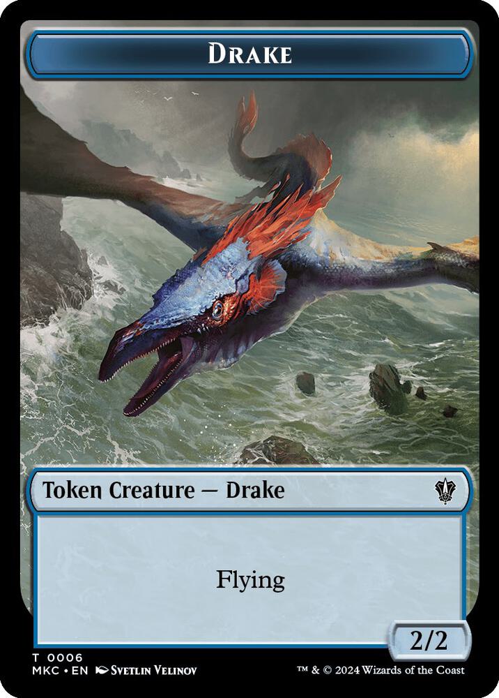Drake // Cat Double-Sided Token [Commander: Murders at Karlov Manor] 6 // 15