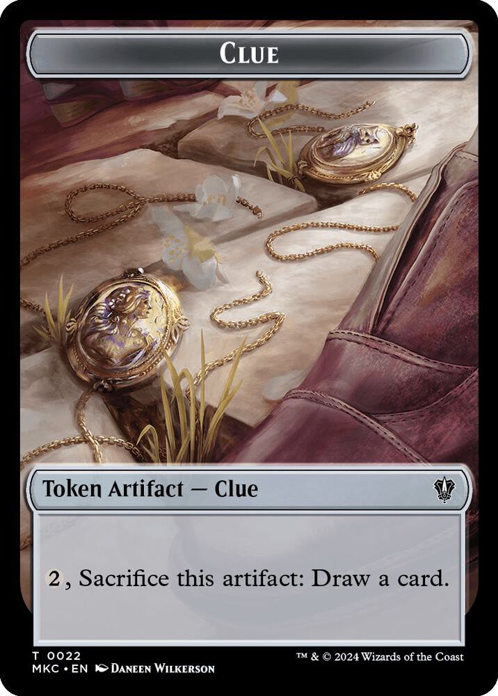 Clue // Food Double-Sided Token [Commander: Murders at Karlov Manor] 22 // 24