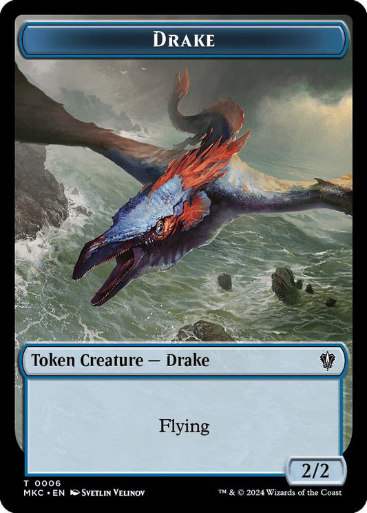 Drake // Koma's Coil Double-Sided Token [Commander: Murders at Karlov Manor] 6 // 7