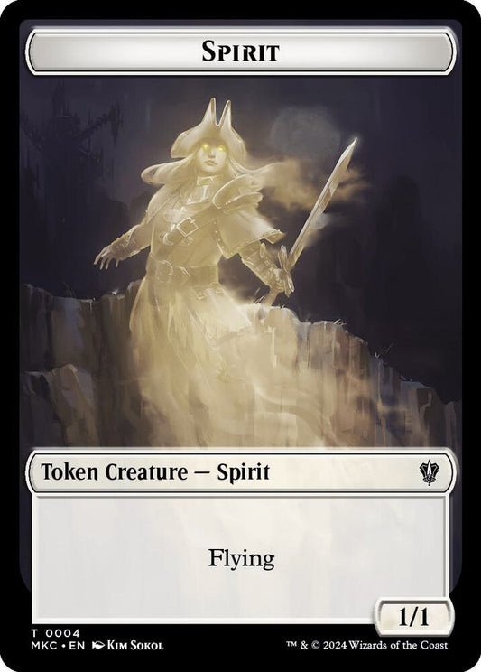 Spirit // Phyrexian Germ Double-Sided Token [Commander: Murders at Karlov Manor] 4 // 10