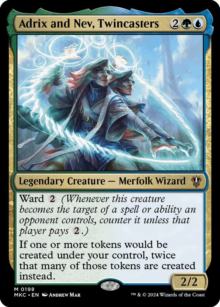 Adrix and Nev, Twincasters [Commander: Murders at Karlov Manor] 198