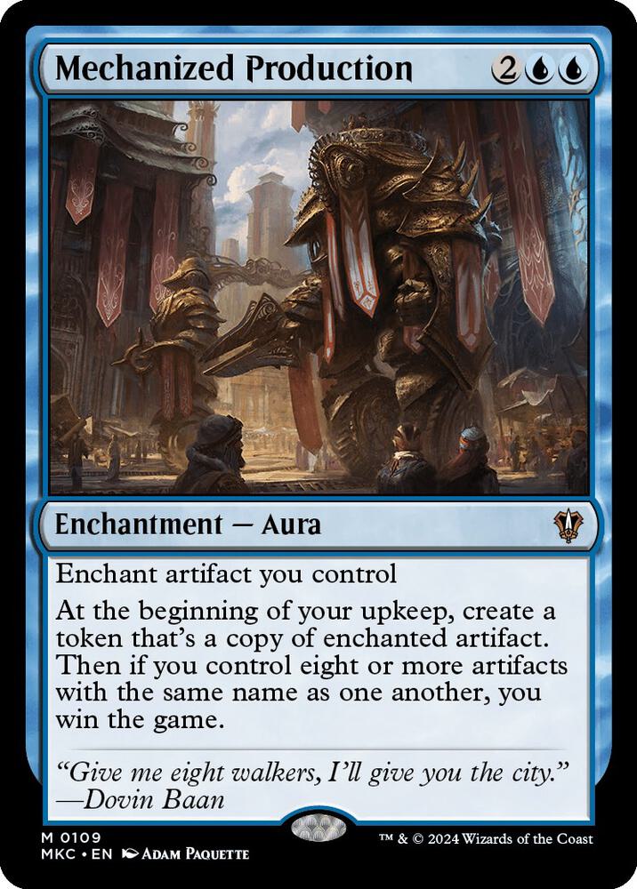 Mechanized Production [Commander: Murders at Karlov Manor] 109