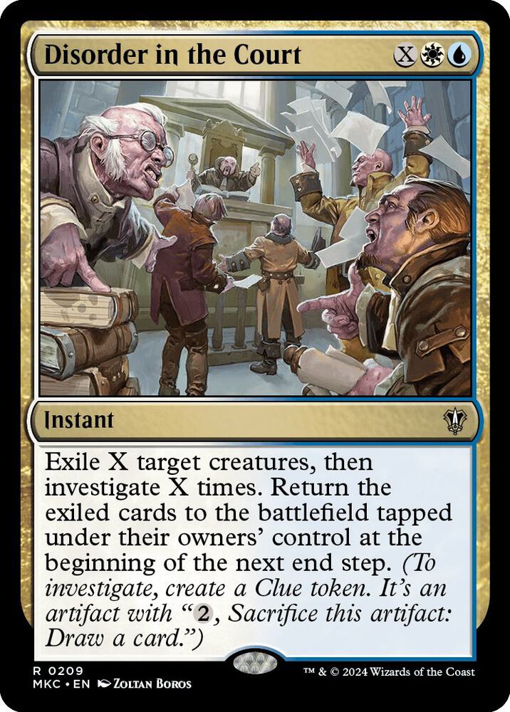 Disorder in the Court [Commander: Murders at Karlov Manor] 209
