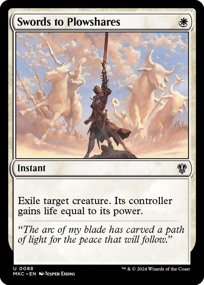 Swords to Plowshares [Commander: Murders at Karlov Manor] 88