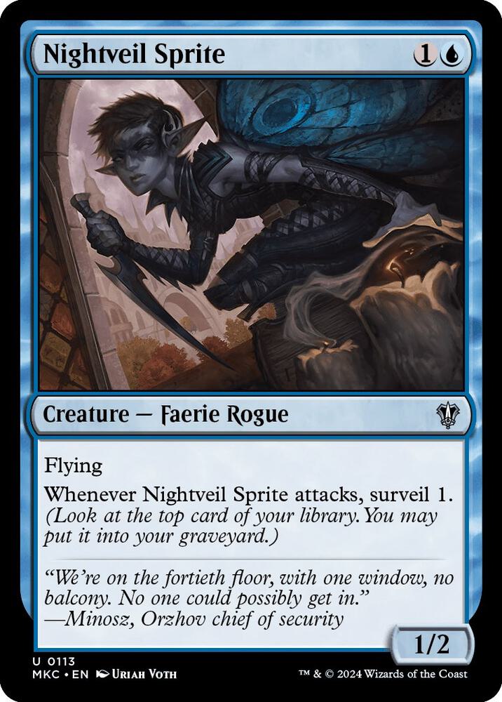 Nightveil Sprite [Commander: Murders at Karlov Manor] 113