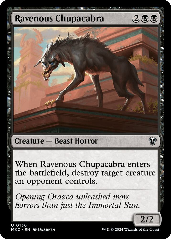 Ravenous Chupacabra [Commander: Murders at Karlov Manor] 136