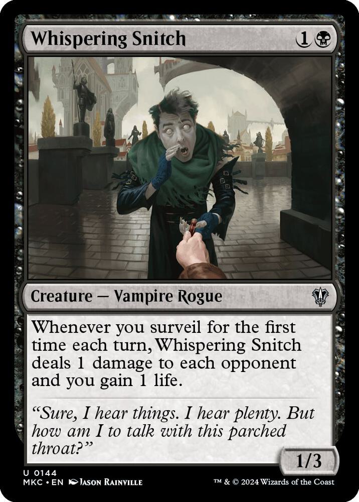 Whispering Snitch [Commander: Murders at Karlov Manor] 144