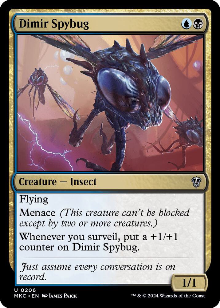 Dimir Spybug [Commander: Murders at Karlov Manor] 206