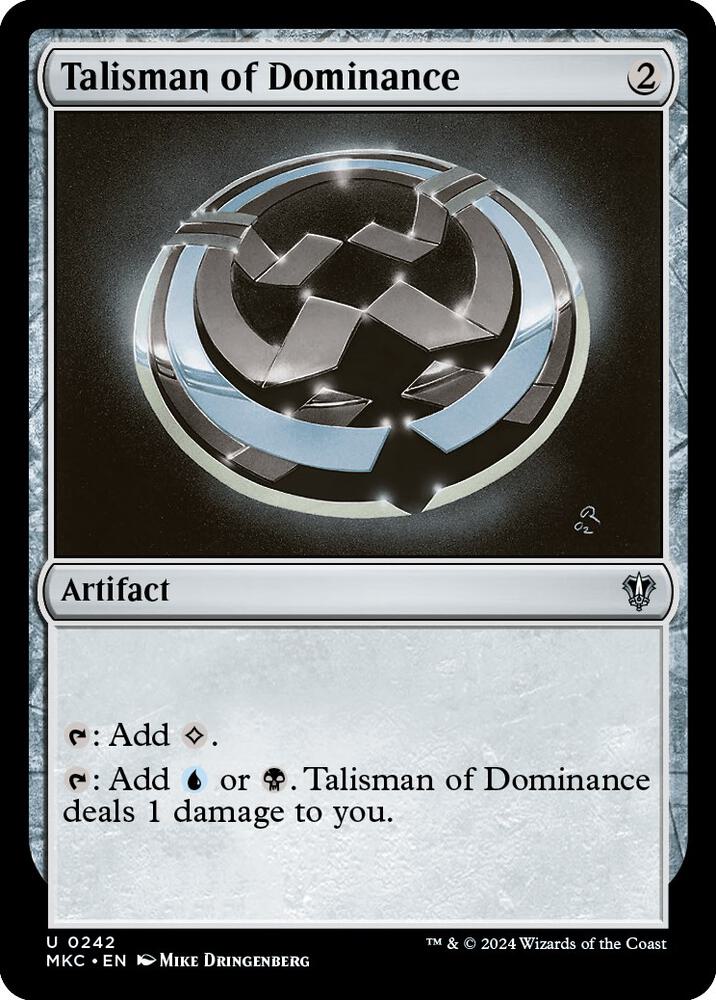 Talisman of Dominance [Commander: Murders at Karlov Manor] 242