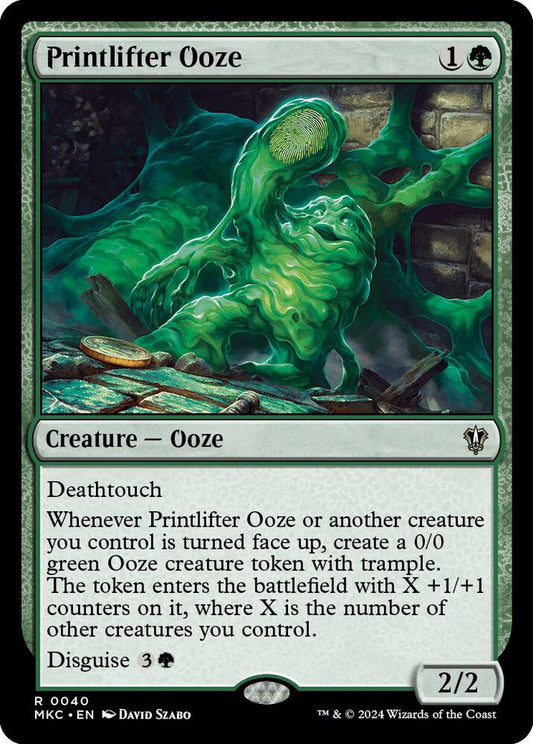 Printlifter Ooze [Commander: Murders at Karlov Manor] 40