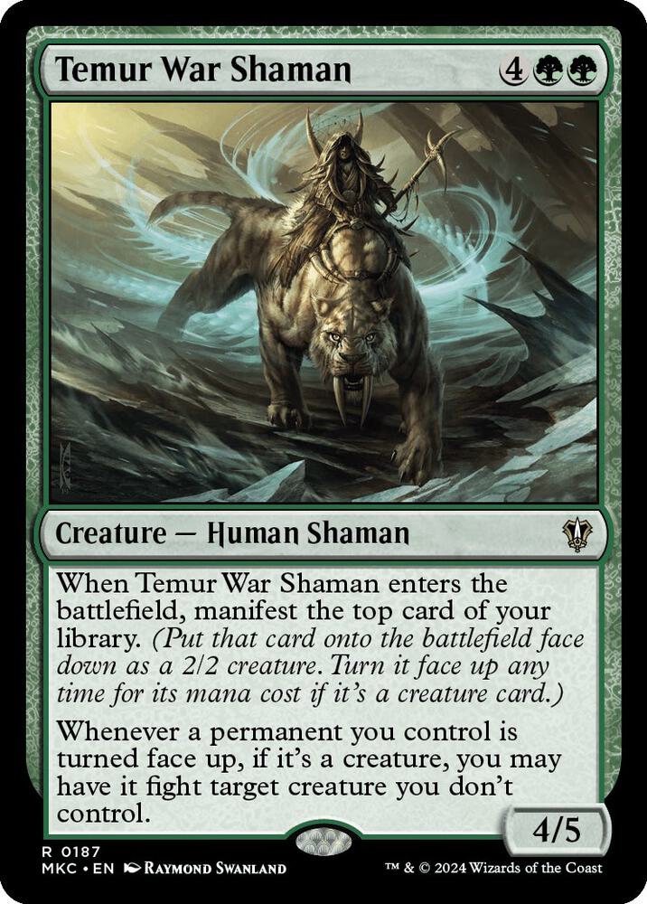 Temur War Shaman [Commander: Murders at Karlov Manor] 187