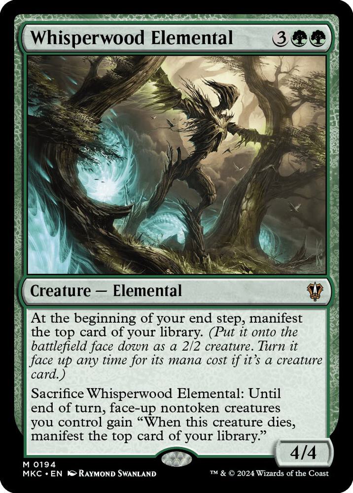 Whisperwood Elemental [Commander: Murders at Karlov Manor] 194