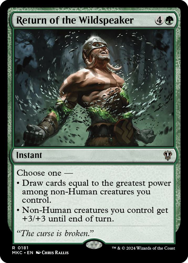 Return of the Wildspeaker [Commander: Murders at Karlov Manor] 181