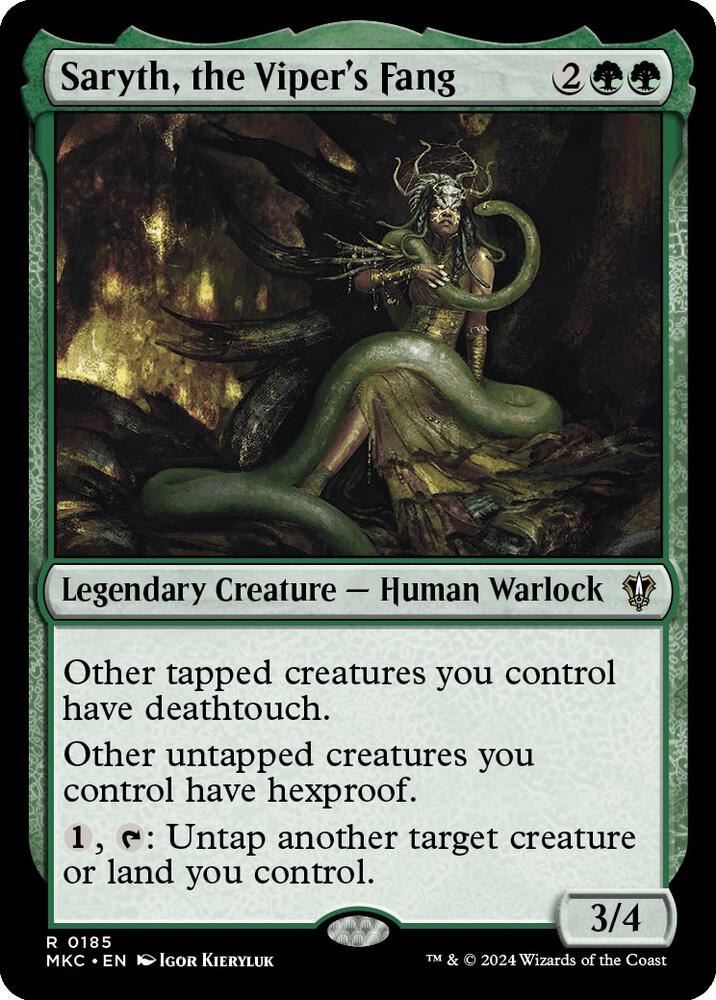 Saryth, the Viper's Fang [Commander: Murders at Karlov Manor] 185