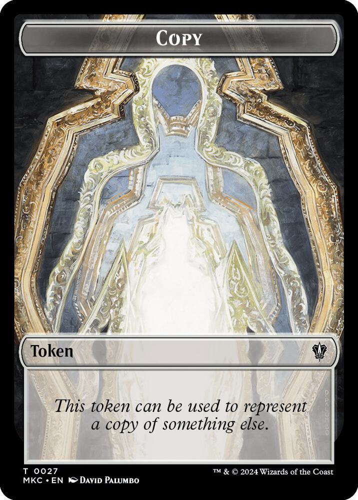 Copy // Zombie Double-Sided Token [Commander: Murders at Karlov Manor] 27 // 11