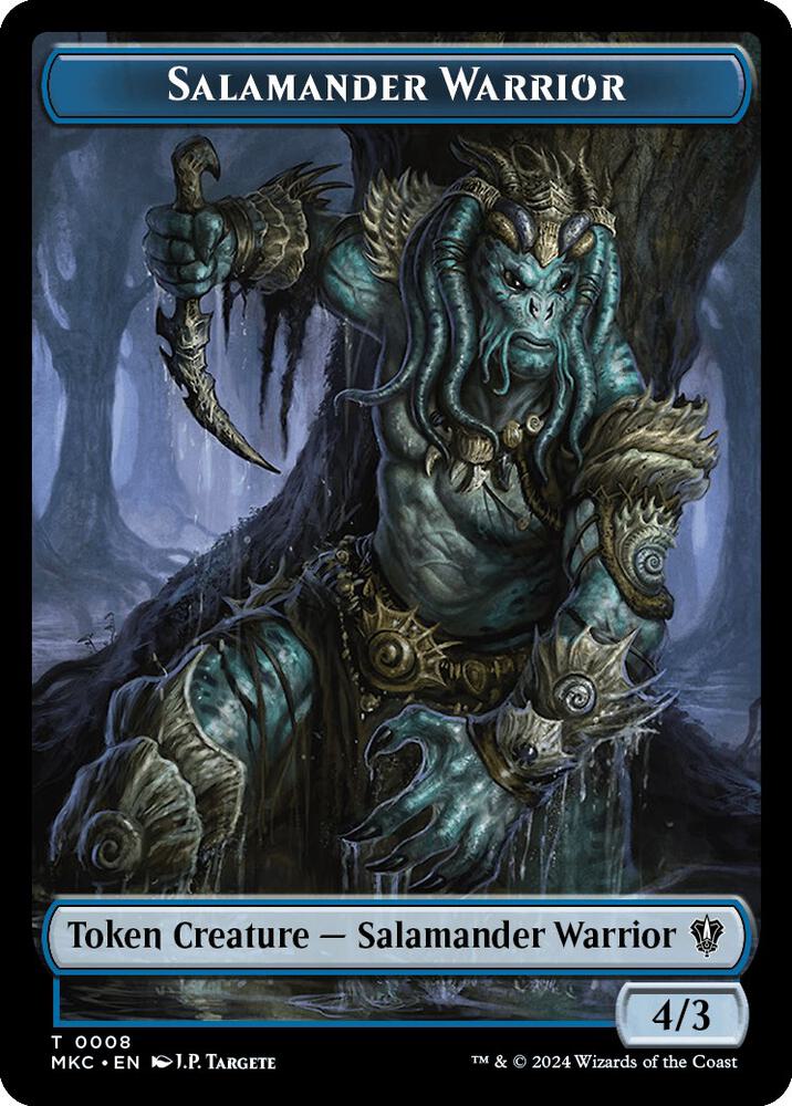 Salamander Warrior // Zombie Double-Sided Token [Commander: Murders at Karlov Manor] 8 // 11