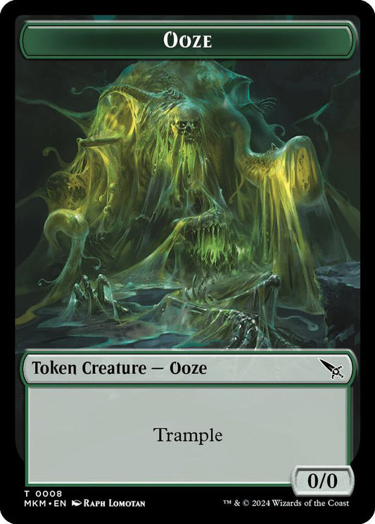 Ooze // A Mysterious Creature Double-Sided Token [Murders at Karlov Manor] 8 // 21