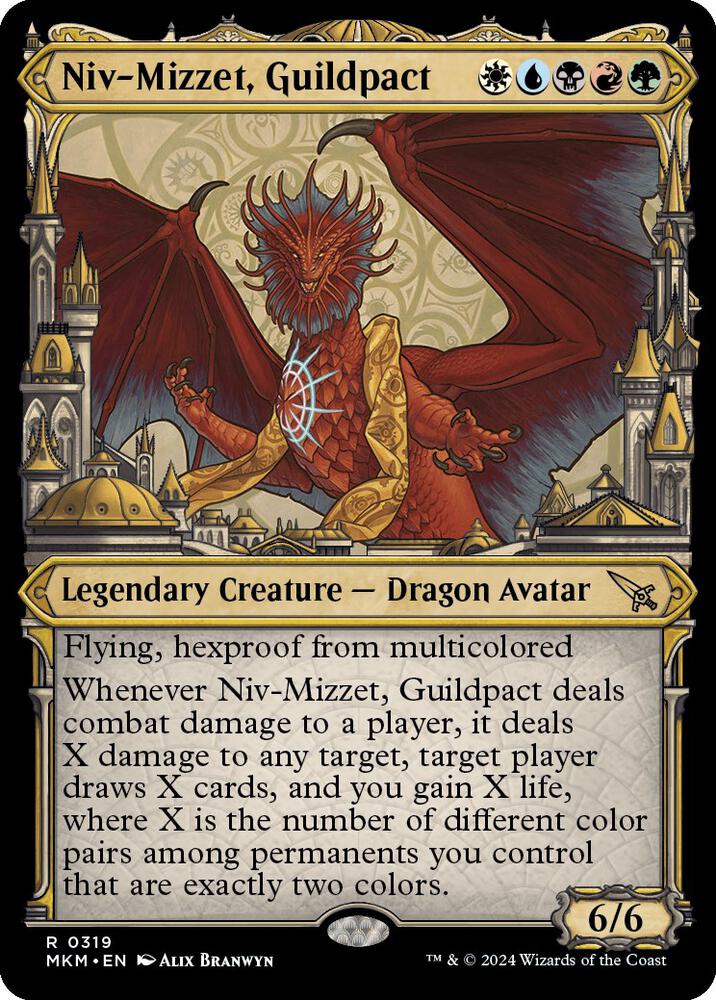 Niv-Mizzet, Guildpact (Showcase) (319) [Murders at Karlov Manor] 319
