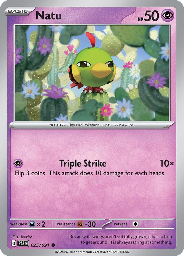 Natu - 025/091 [SV: Paldean Fates] 025/091