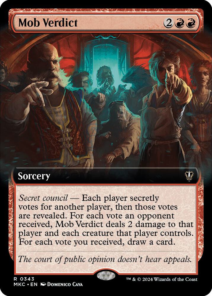 Mob Verdict (Extended Art) [Commander: Murders at Karlov Manor] 343