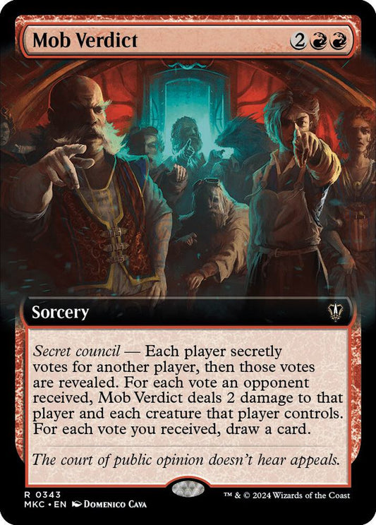 Mob Verdict (Extended Art) [Commander: Murders at Karlov Manor] 343