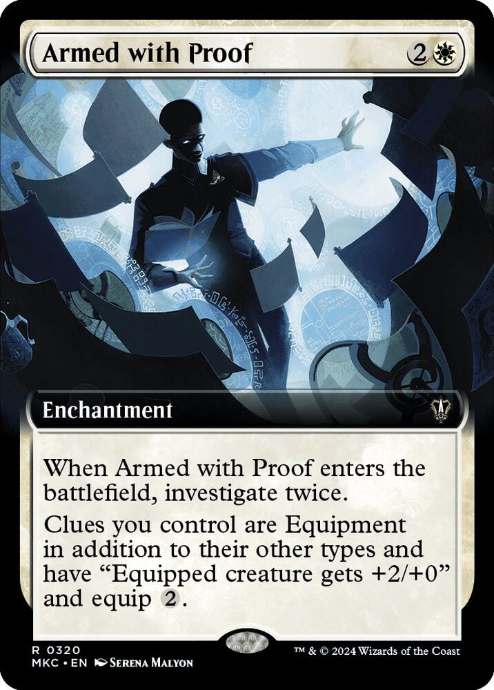 Armed with Proof (Extended Art) [Commander: Murders at Karlov Manor] 320
