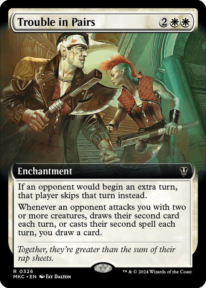 Trouble in Pairs (Extended Art) [Commander: Murders at Karlov Manor] 326