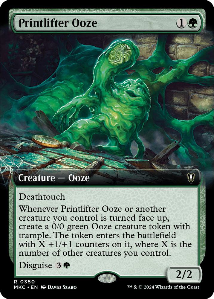 Printlifter Ooze (Extended Art) [Commander: Murders at Karlov Manor] 350