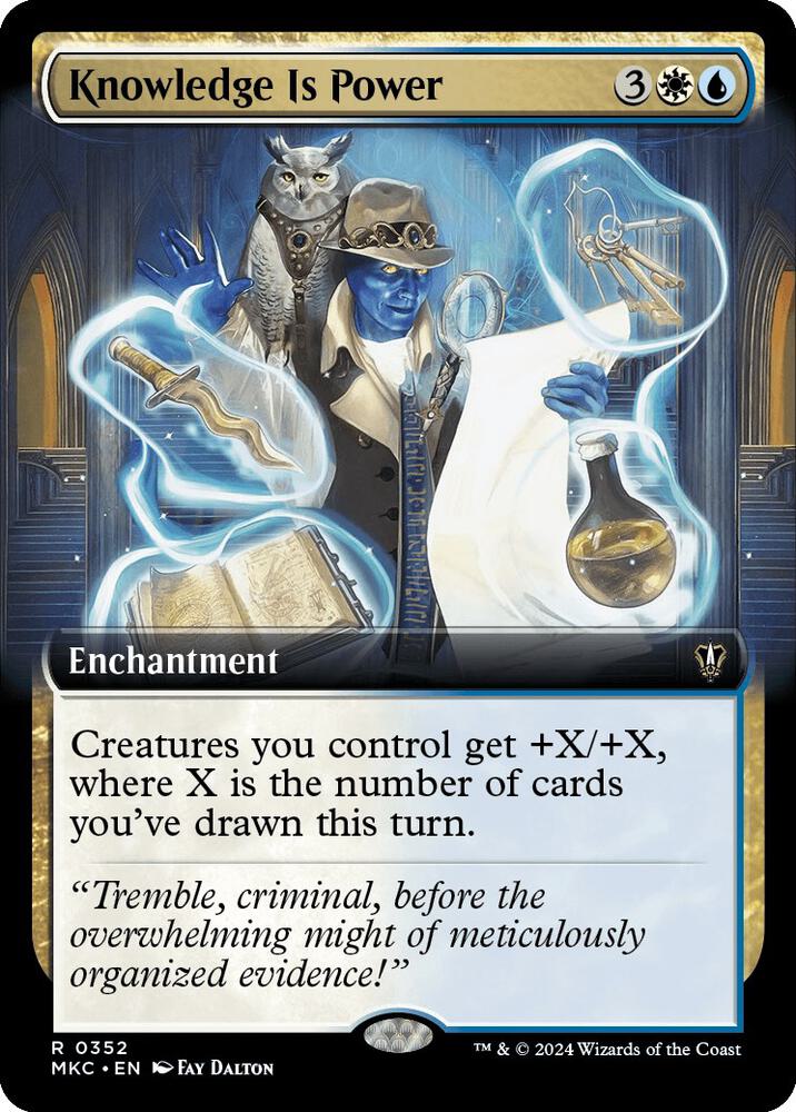 Knowledge is Power (Extended Art) [Commander: Murders at Karlov Manor] 352