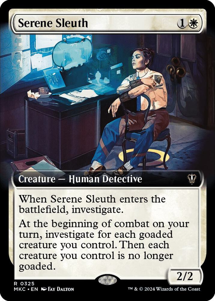Serene Sleuth (Extended Art) [Commander: Murders at Karlov Manor] 325
