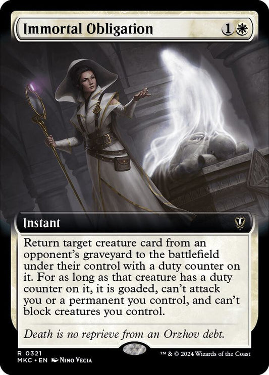 Immortal Obligation (Extended Art) [Commander: Murders at Karlov Manor] 321