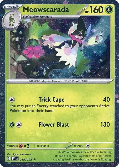 Meowscarada - 015/198 (Cosmos Holo) [Miscellaneous Cards & Products] 015/198