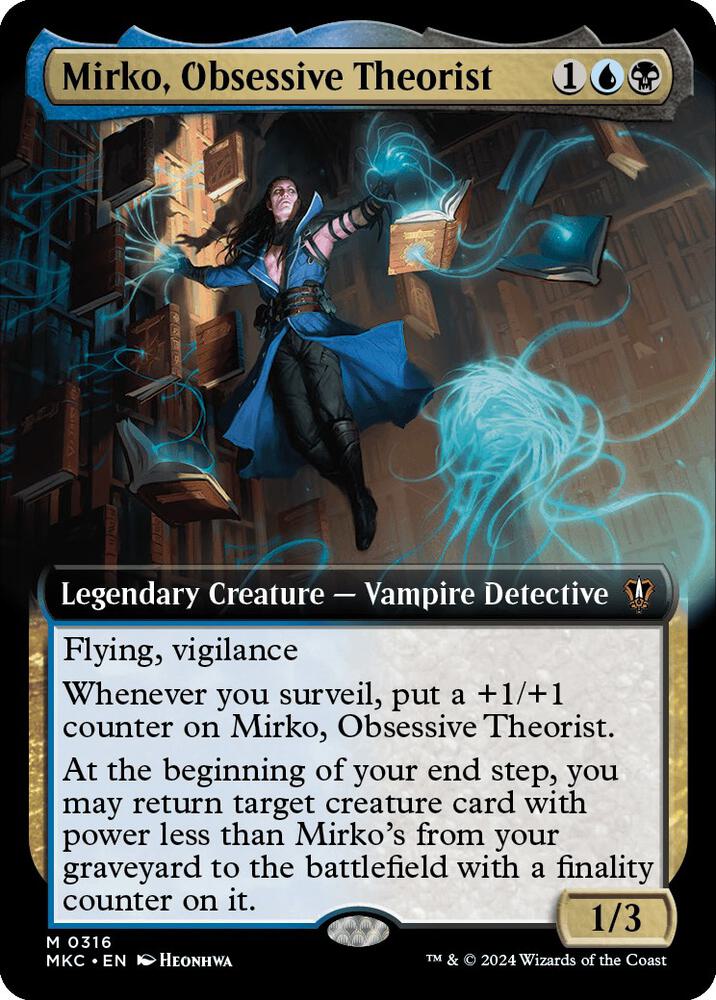 Mirko, Obsessive Theorist (Extended Art) [Commander: Murders at Karlov Manor] 316
