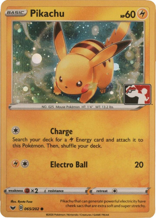 Pikachu - 065/202 (Cosmos Holo) [League & Championship Cards] 065/202