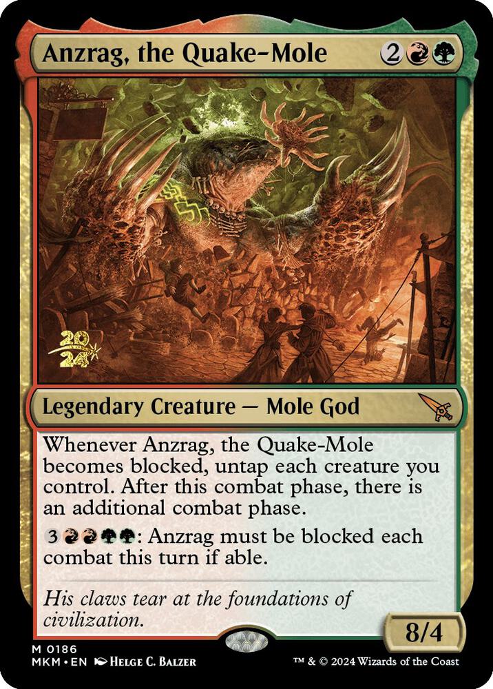 Anzrag, the Quake-Mole [Prerelease Cards] 186