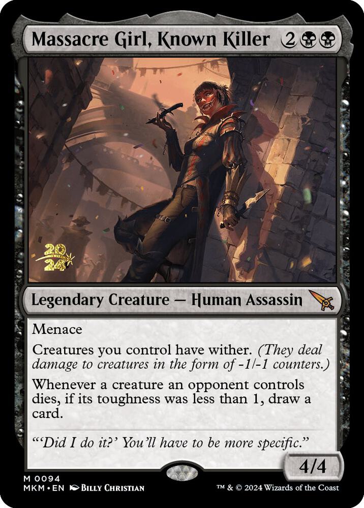 Massacre Girl, Known Killer [Prerelease Cards] 94