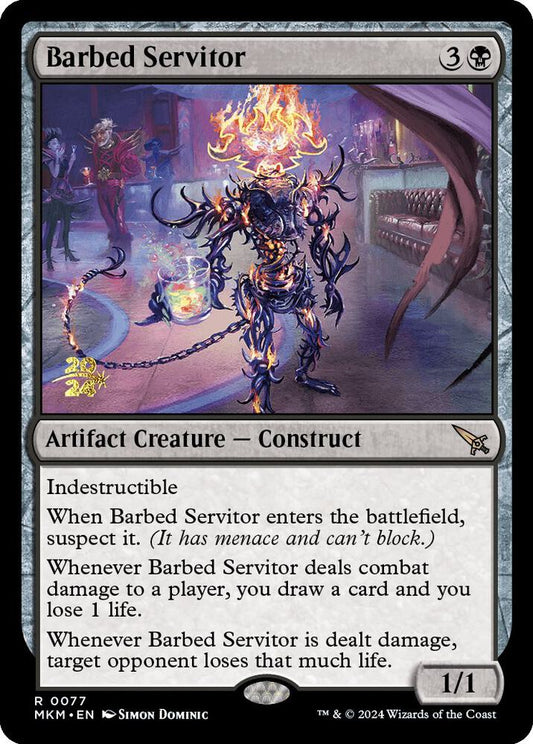 Barbed Servitor [Prerelease Cards] 77